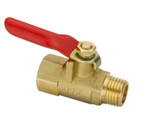 1/4" Male Female NPT Brass Ball Valve Water Moisture Air Tank Drain Shut Off New