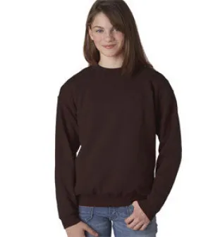 18000B Gildan Youth Heavy BlendCrew Neck Sweatshirt Dark Chocolate