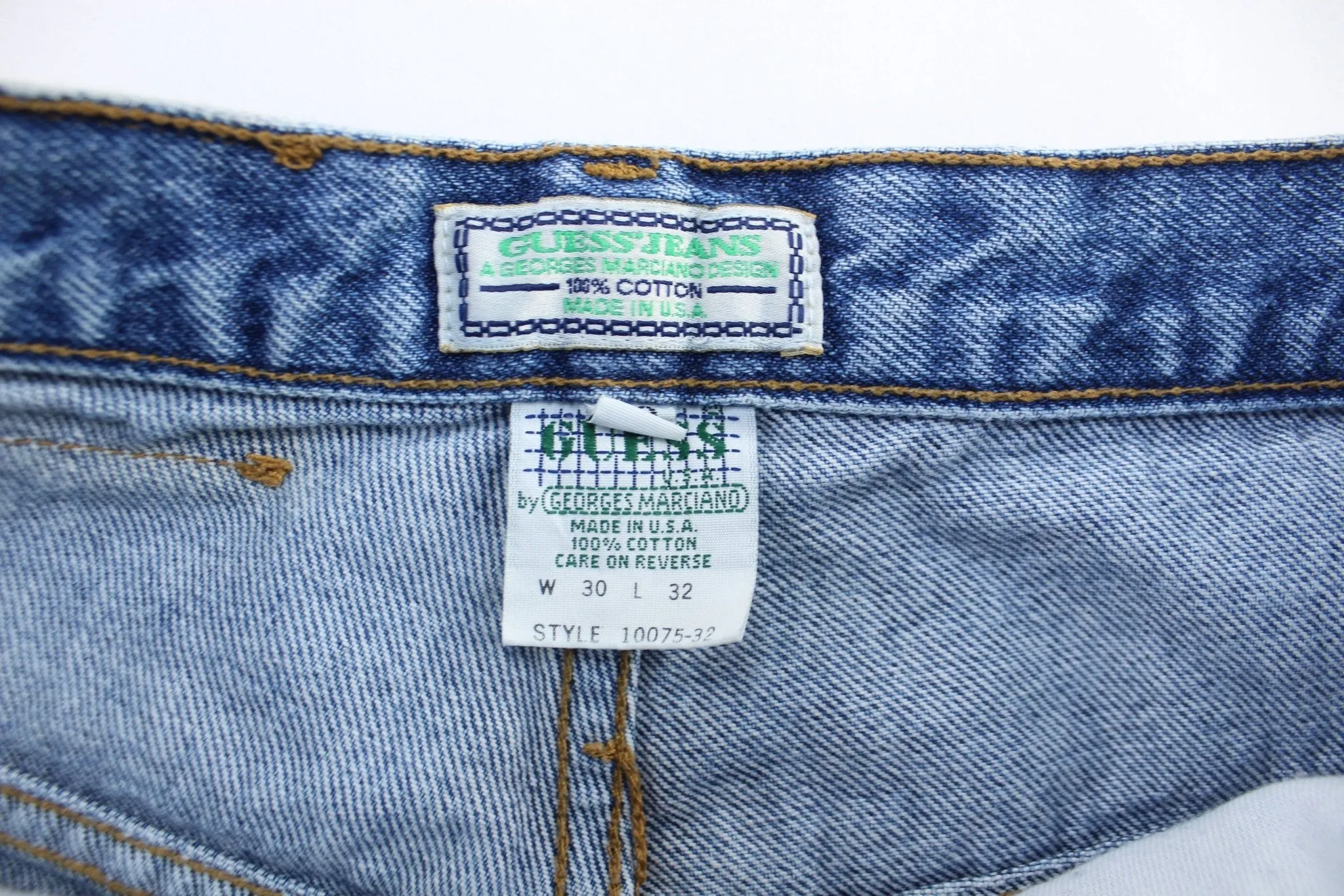 90's Guess Embroidered Logo Denim Jeans