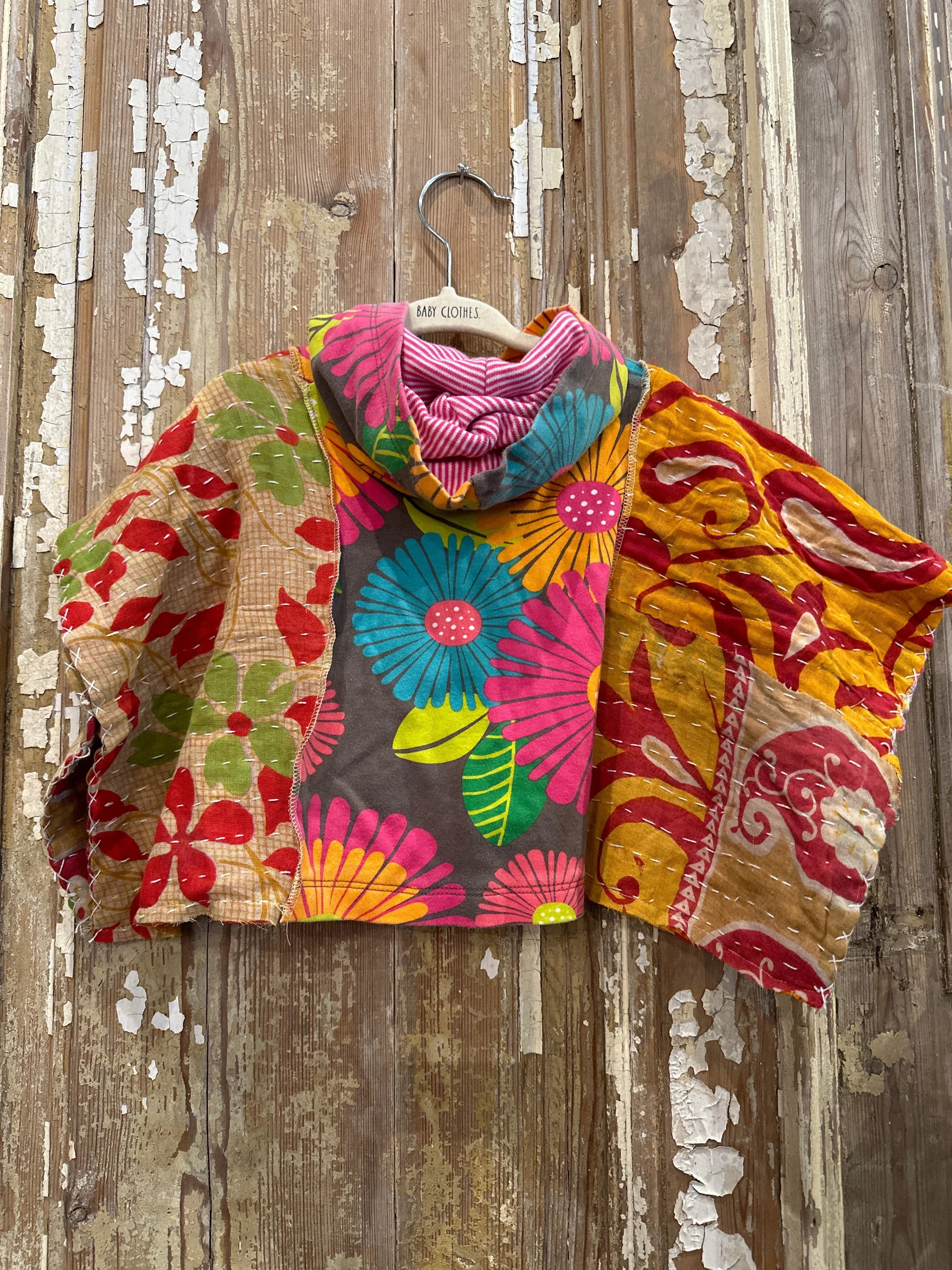 9m Up Cycled Kantha Poncho