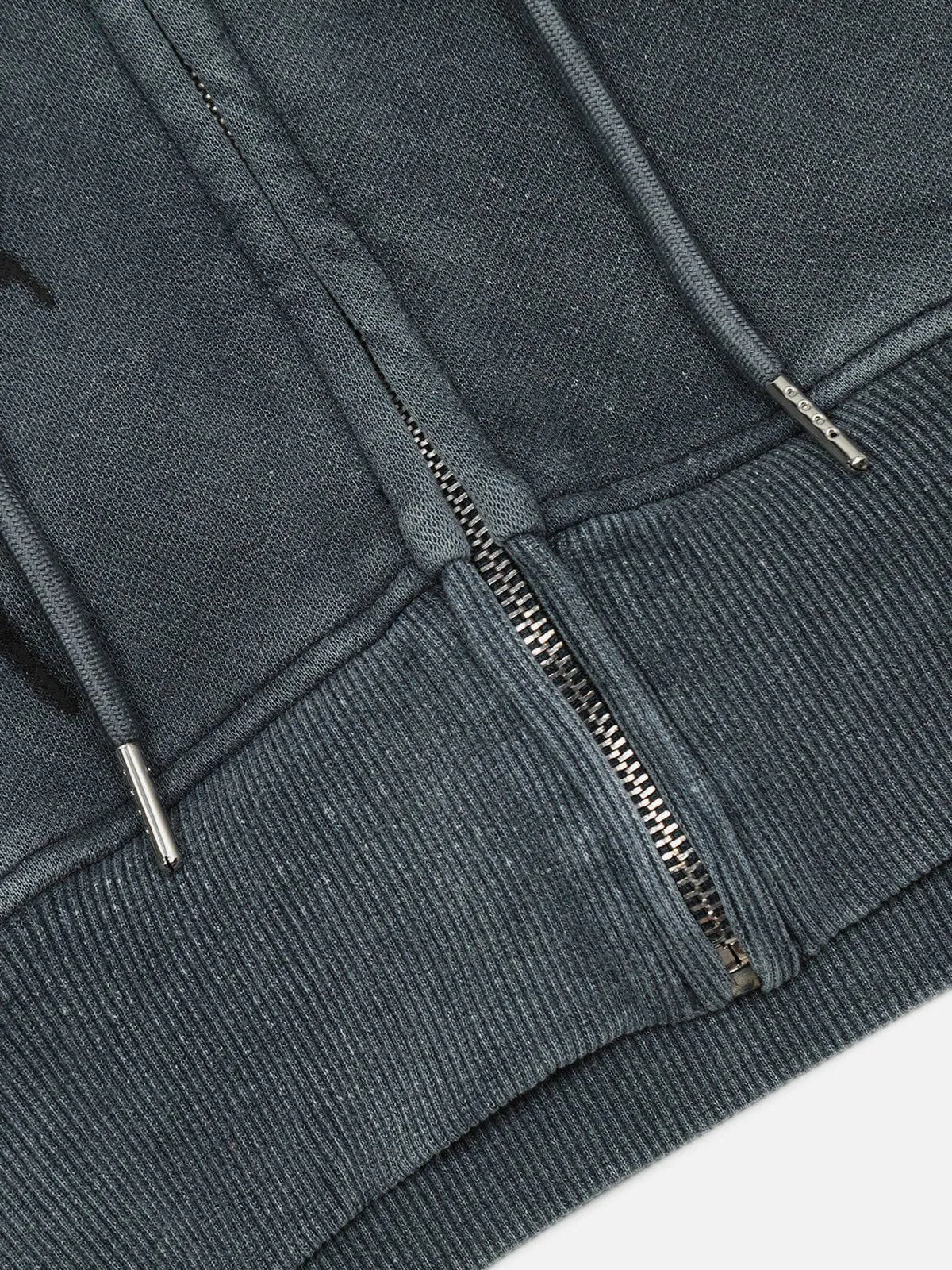 Aelfric Eden Washed Cropped Zip Up Hoodie