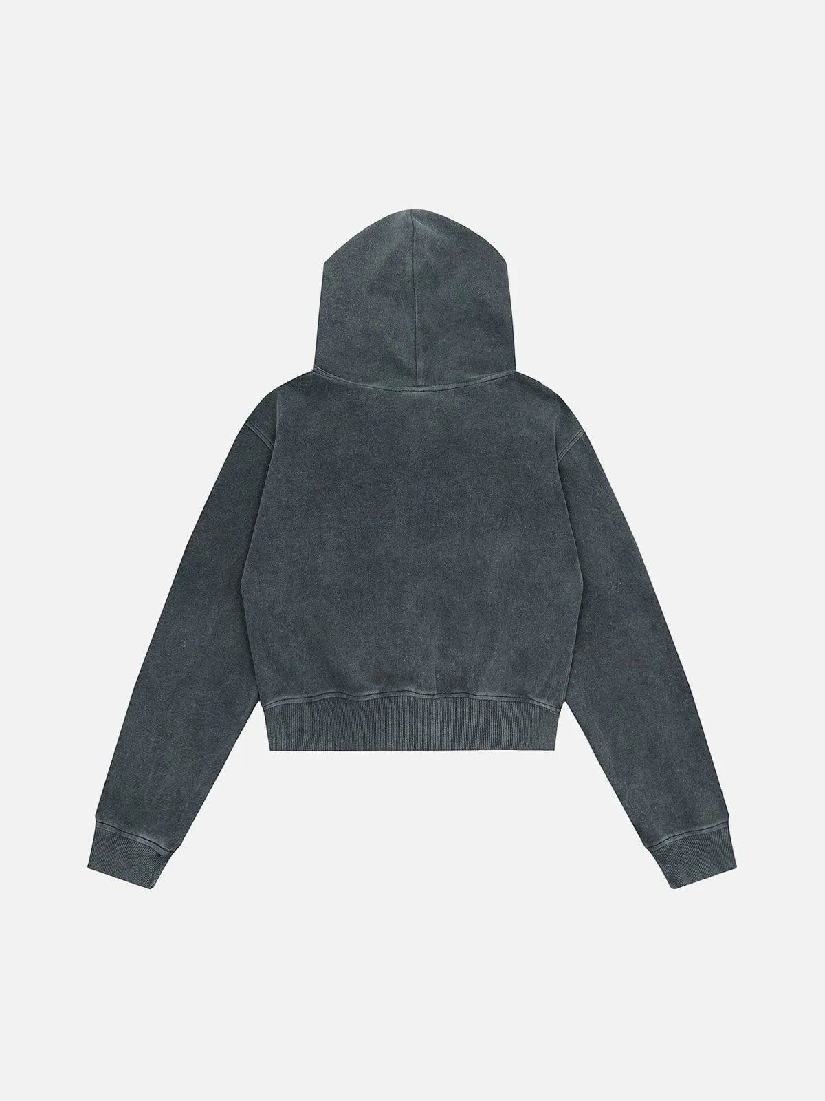 Aelfric Eden Washed Cropped Zip Up Hoodie