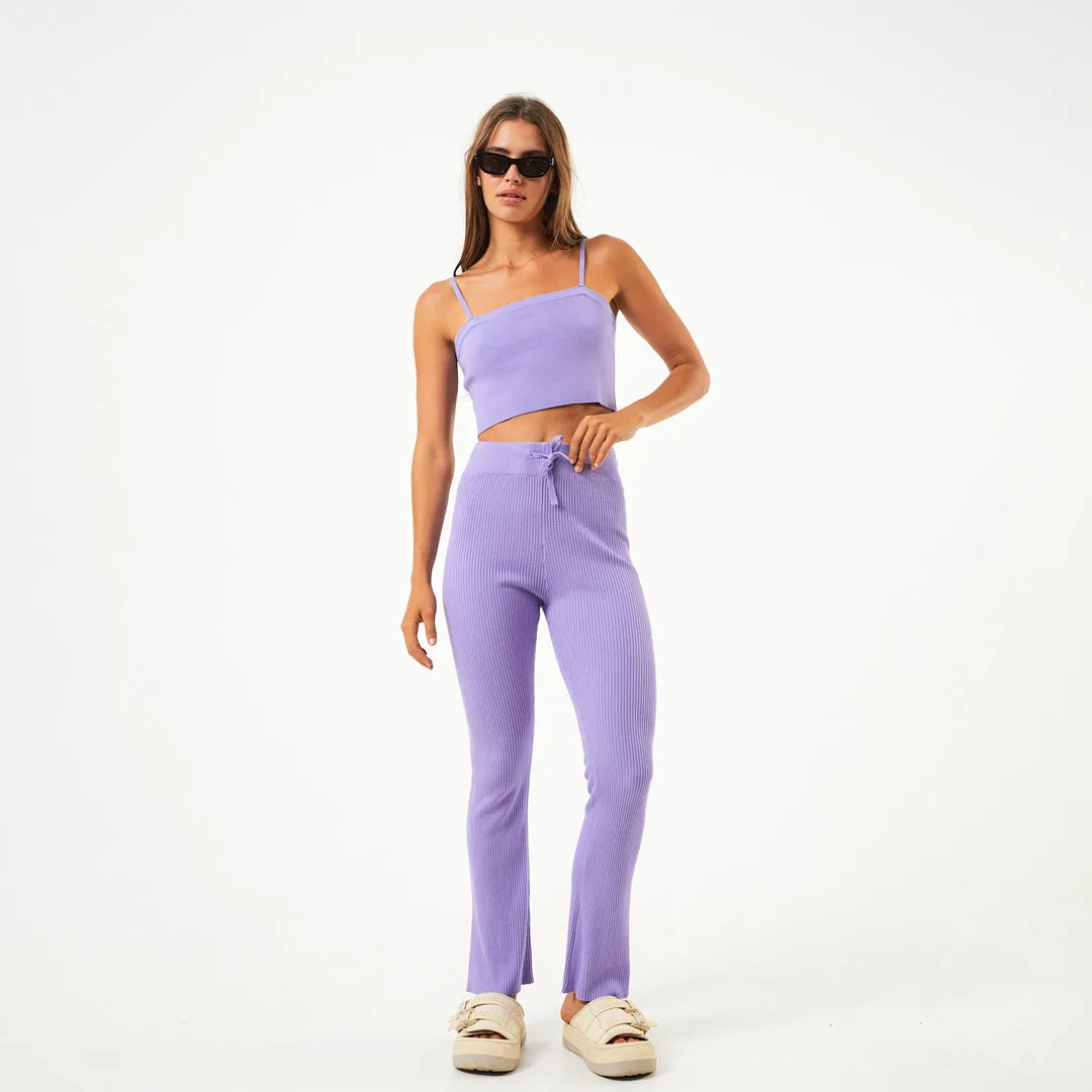 AFENDS Womens Lula - Knit Pants - Plum