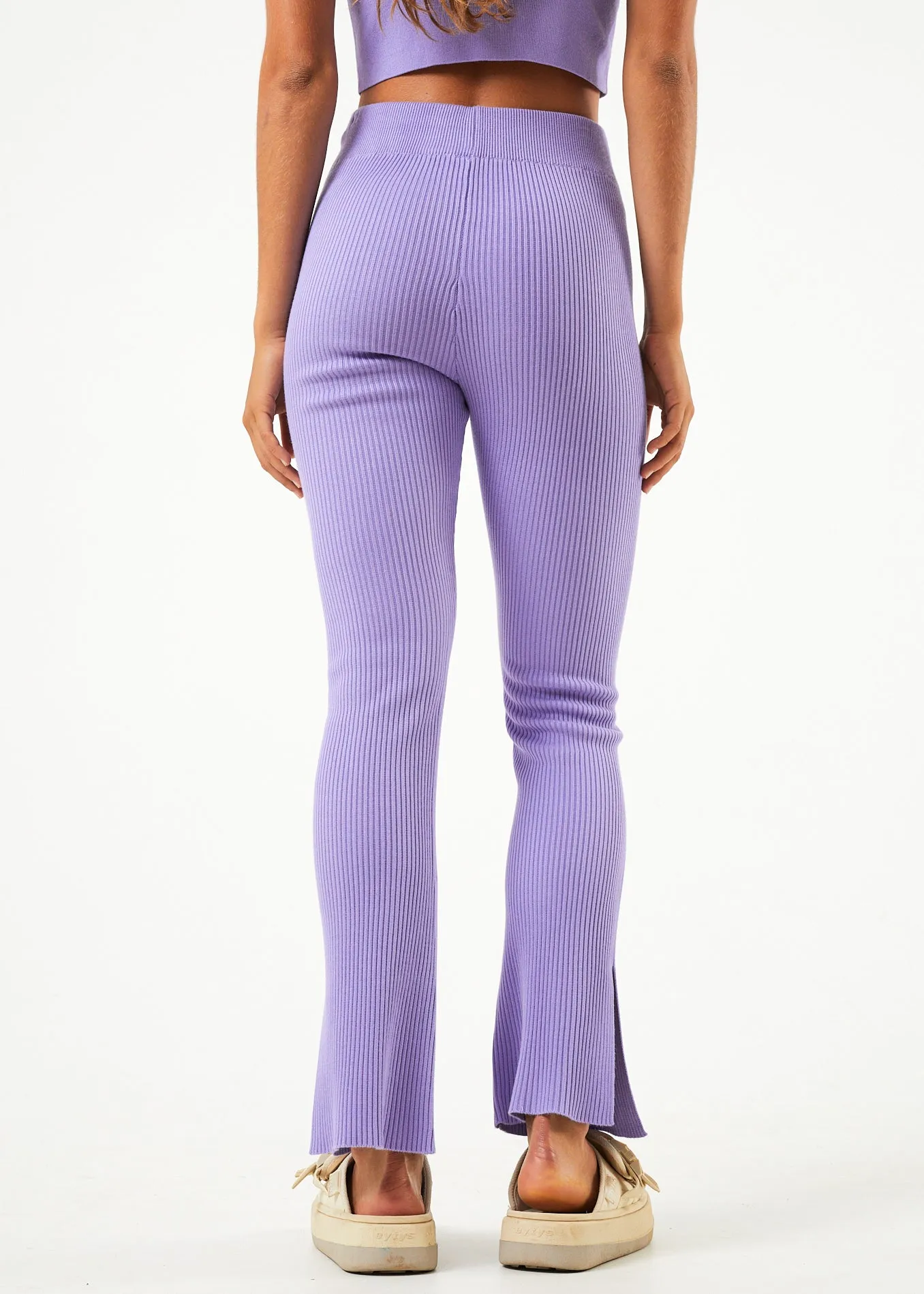 AFENDS Womens Lula - Knit Pants - Plum