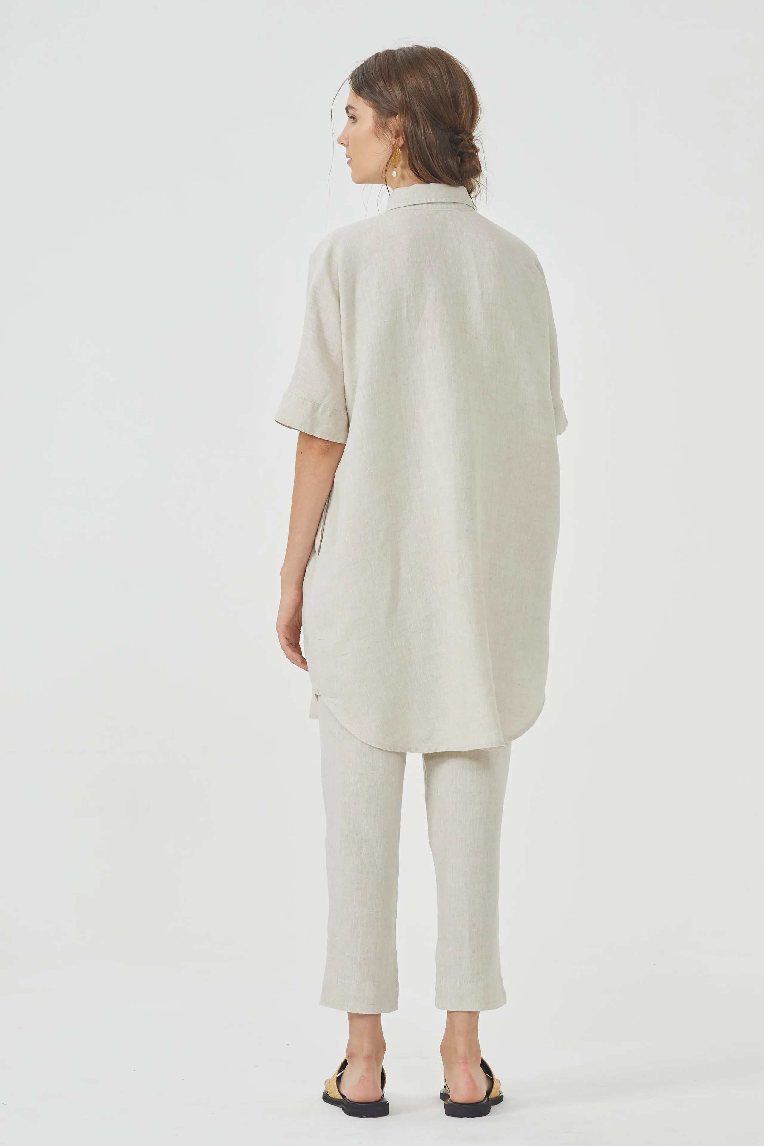 Alba Shirt Dress - Natural