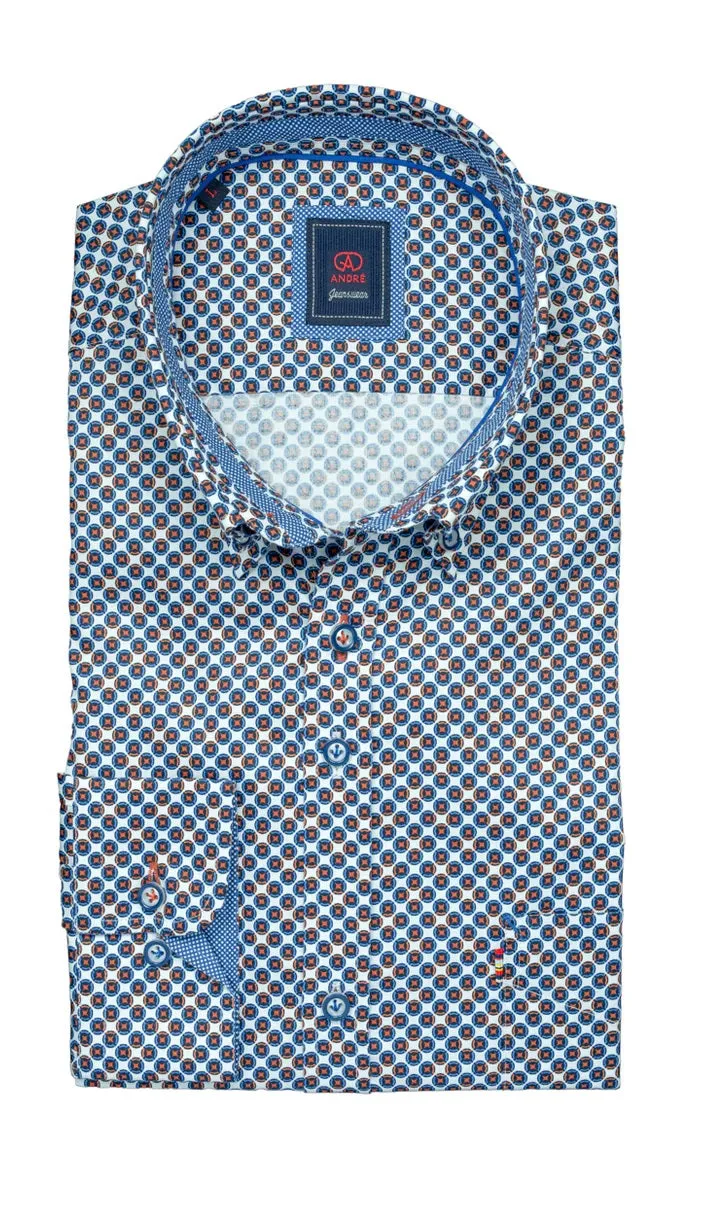Andre Nile Long Sleeve Shirt - Copper