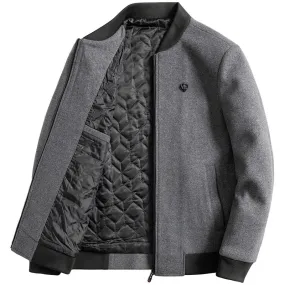 Angelo Ricci™ Brand Winter Fashion Wool Blend Jacket