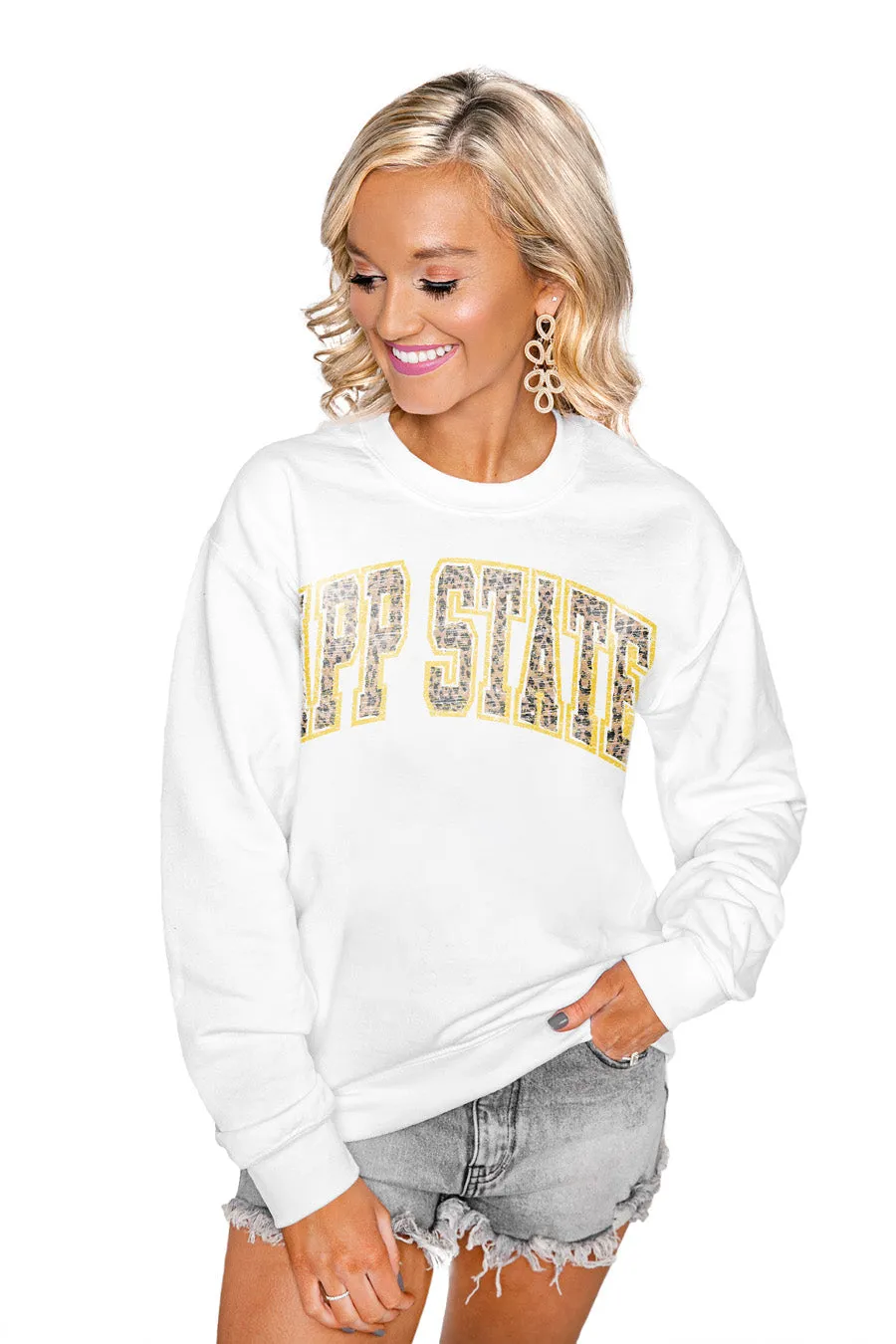 APPALACHIAN STATE MOUNTAINEERS "SNAP" PERFECT CREW SWEATSHIRT