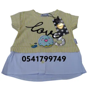 Baby Girl Top / Dress (Tuffy) Yellow