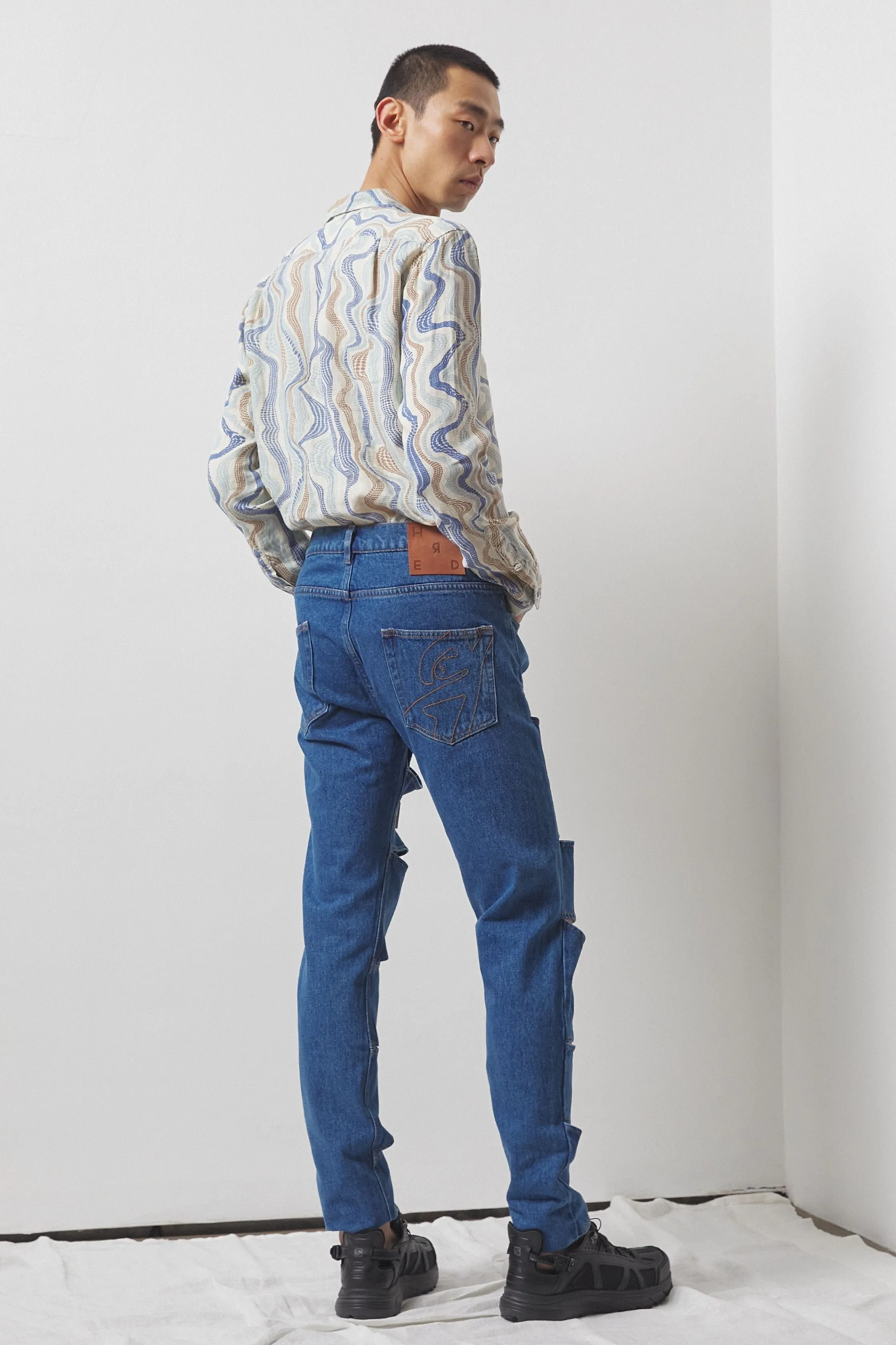 Barrie Cut-Out Jeans