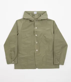 Battenwear x Post Overalls Hooded Sweetbear Jacket - Olive