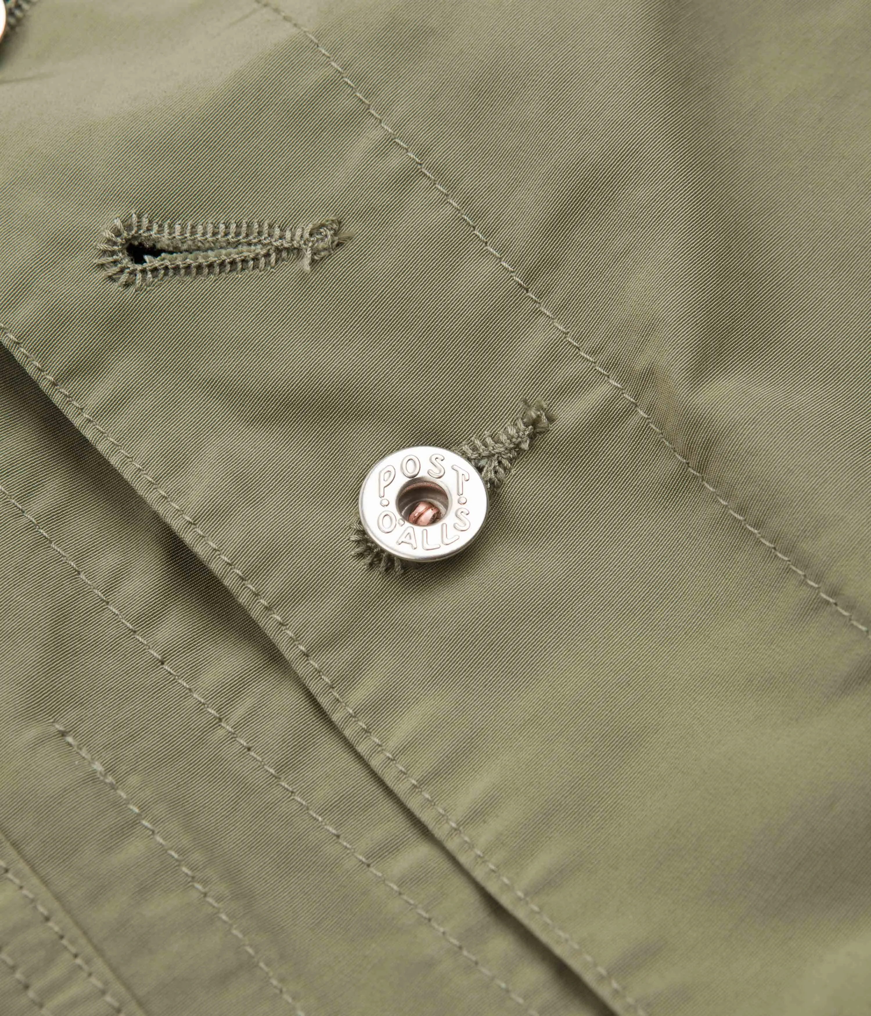 Battenwear x Post Overalls Hooded Sweetbear Jacket - Olive