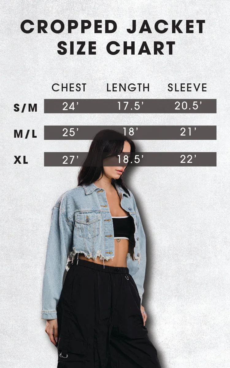 BE EXTRA Crop Denim Jacket