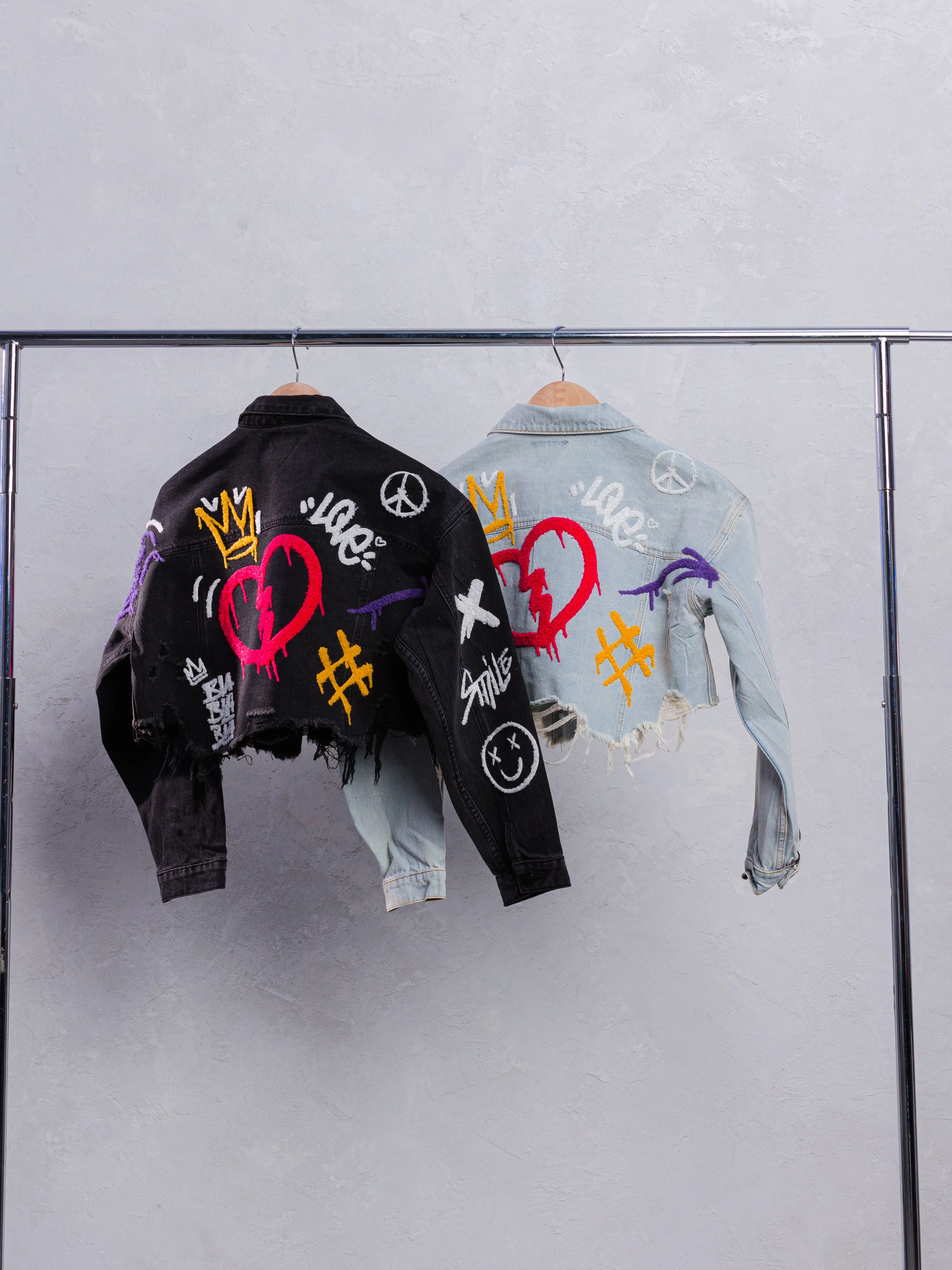BE EXTRA Crop Denim Jacket