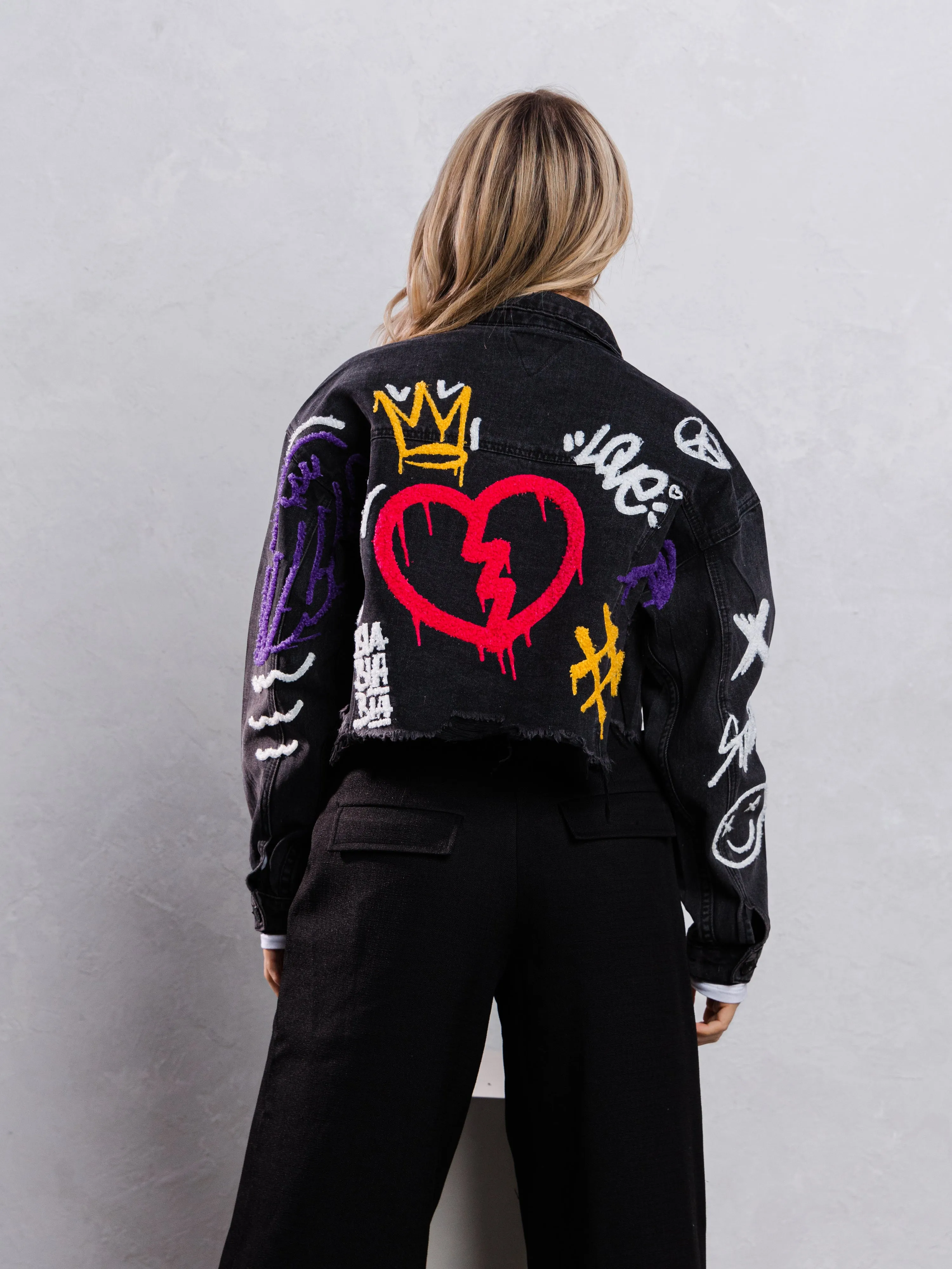 BE EXTRA Crop Denim Jacket
