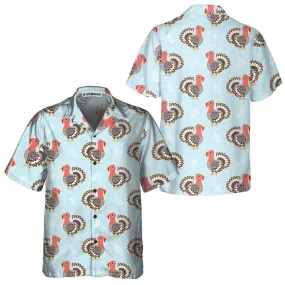 Beautiful Turkey Birds Thanksgiving Hawaiian Shirt, Funny Turkey Gobble Hawaiian Shirt
