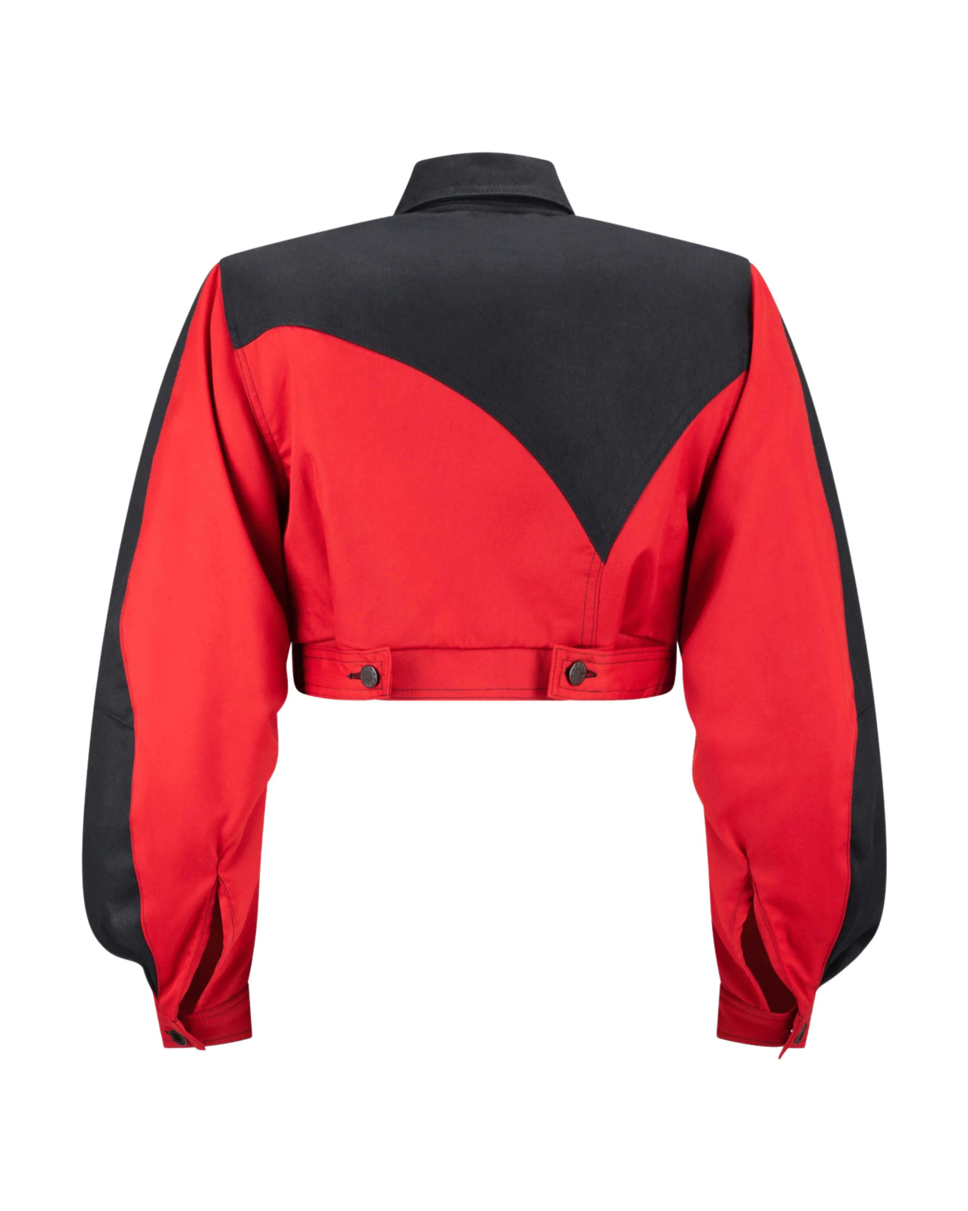 Black & Red Denim Jacket