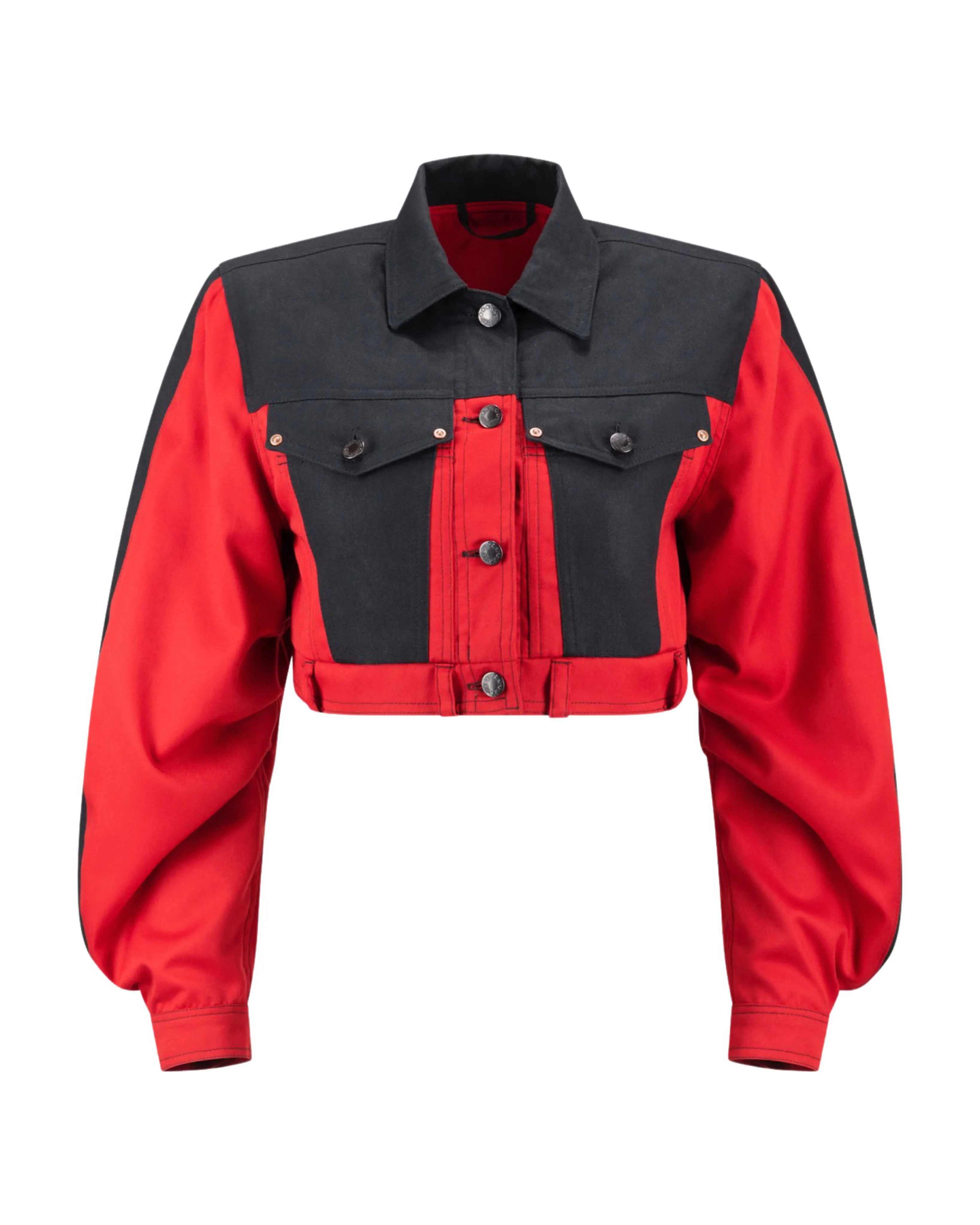 Black & Red Denim Jacket