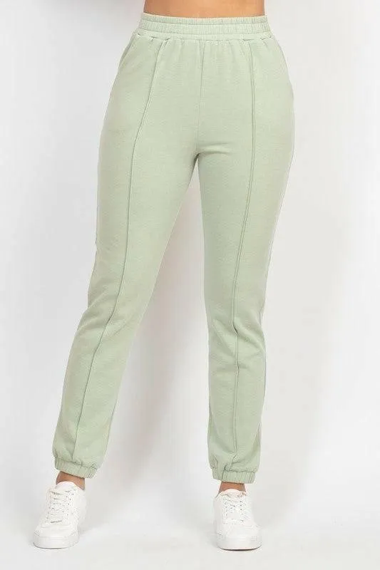 BOO corset tank top and jogger pants set.