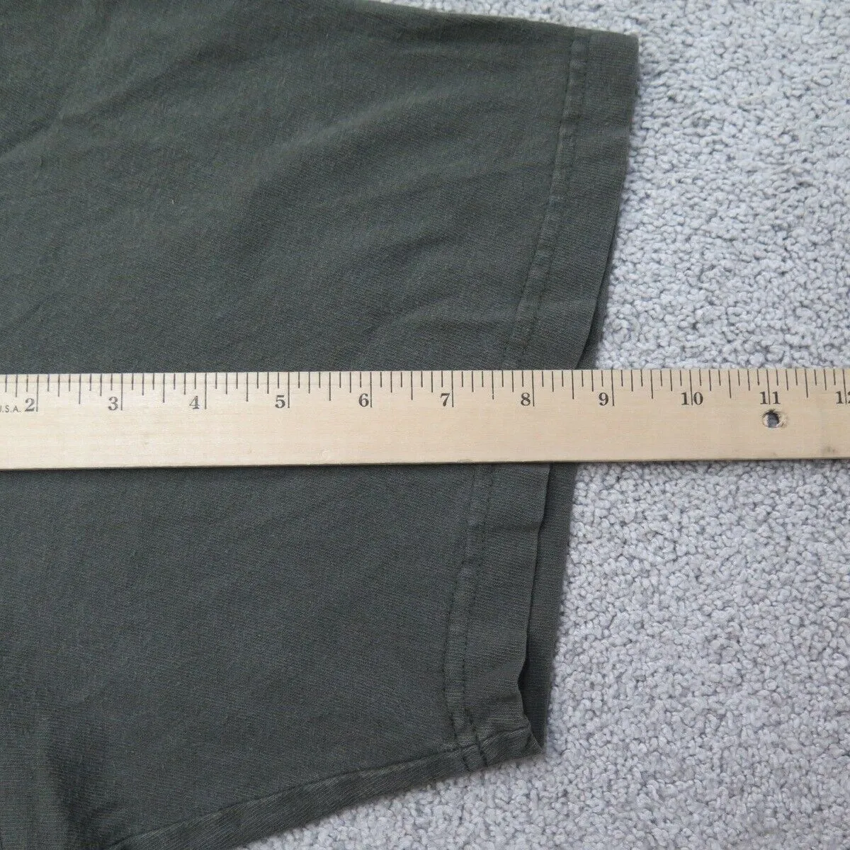 Carhartt Shirt Mens 2XL Olive Green Loose Fit Crew Neck Tee Short Sleeve Pocket