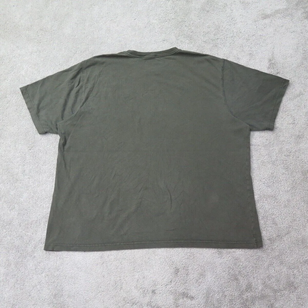 Carhartt Shirt Mens 2XL Olive Green Loose Fit Crew Neck Tee Short Sleeve Pocket