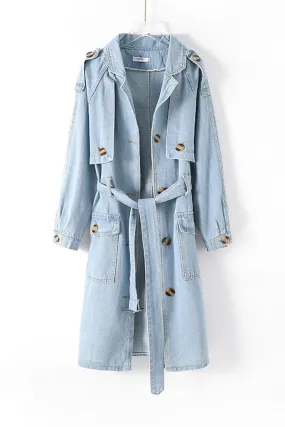 CG0416 Denim Trench Jacket