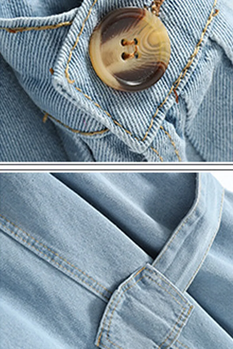 CG0416 Denim Trench Jacket