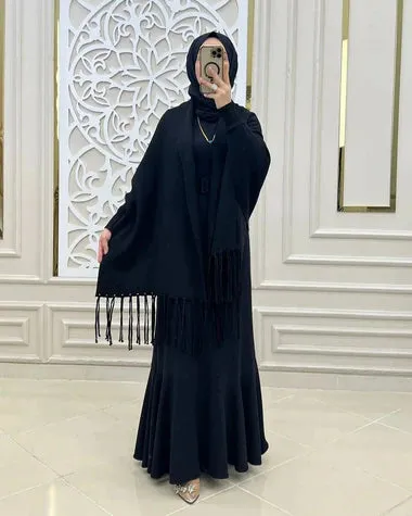 Ch  498 Saimwear Free Flow Fleece Poncho