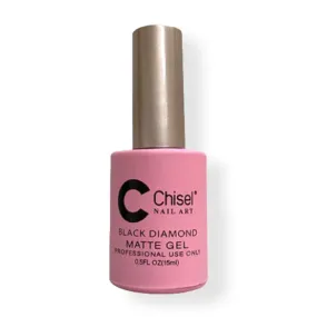 Chisel Gel Top Coat - Black Diamond Matte 0.5oz