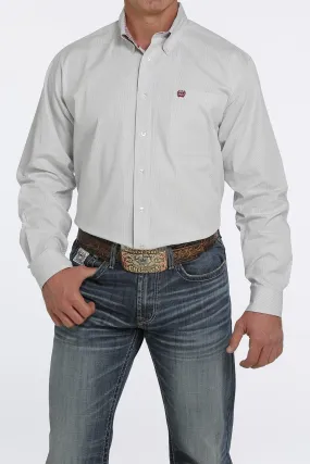 CINCH STRIPE BUTTON SHIRT - LIGHT BLUE / CREAM