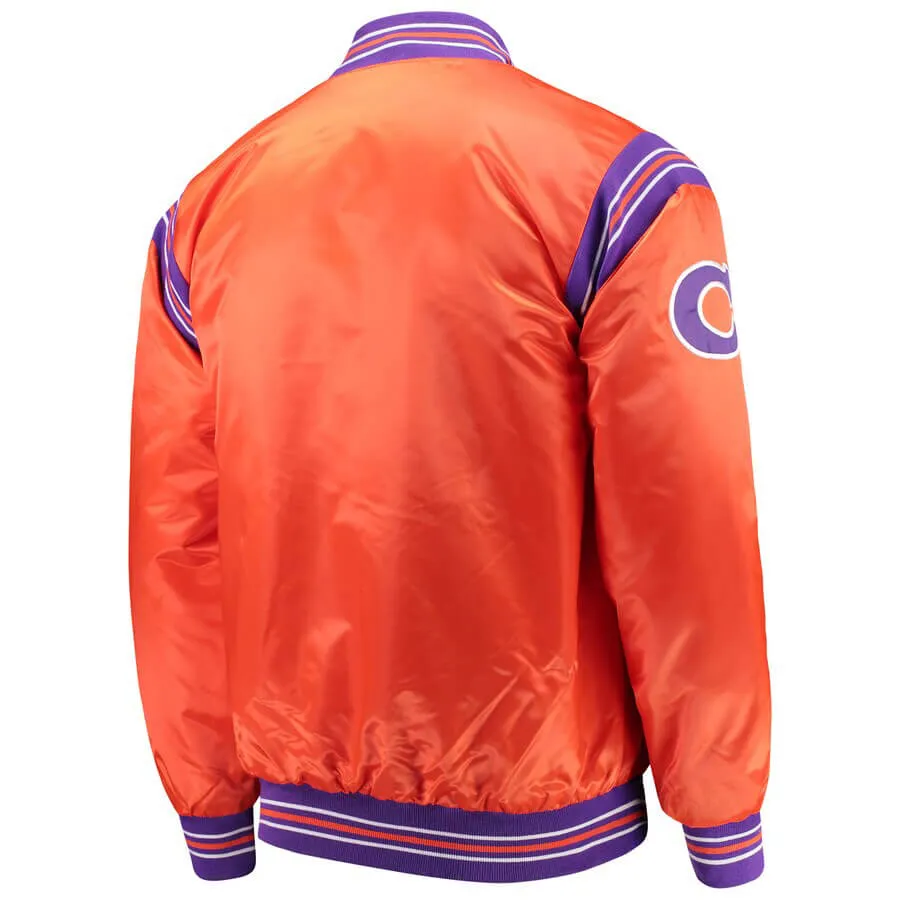 Clemson Tigers NCAA "The Enforcer" Full-Button Satin Jacket USA