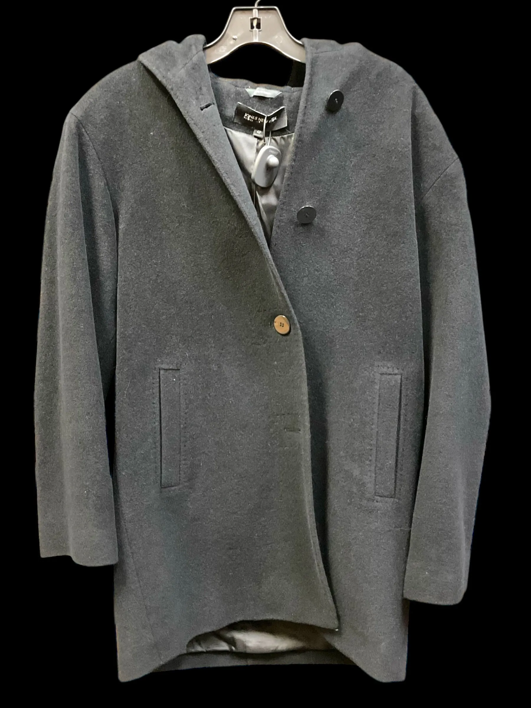 Coat Peacoat By Jones New York In Black, Size: 4