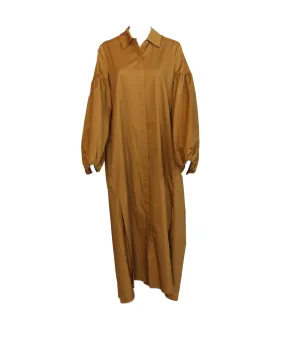 COS Brown Shirt Dress Size 34 AGC2017