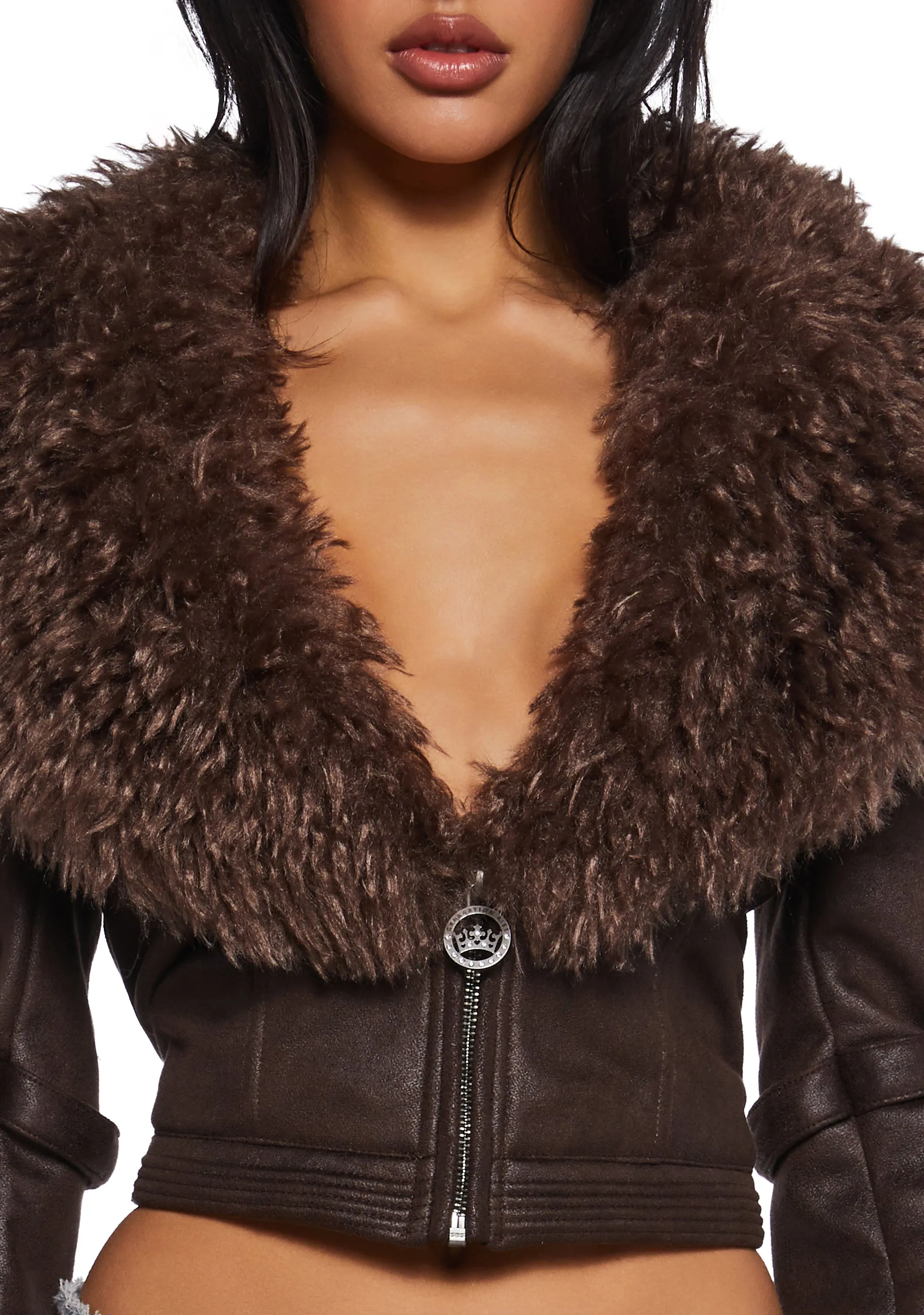 Covet Moto Jacket - Brown