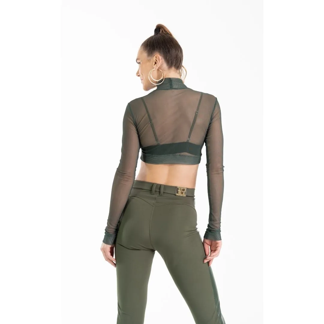 Cropped Bossy Verde Transparente