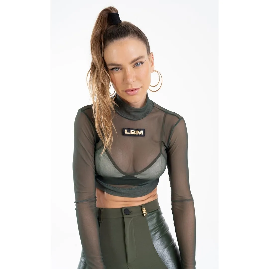 Cropped Bossy Verde Transparente