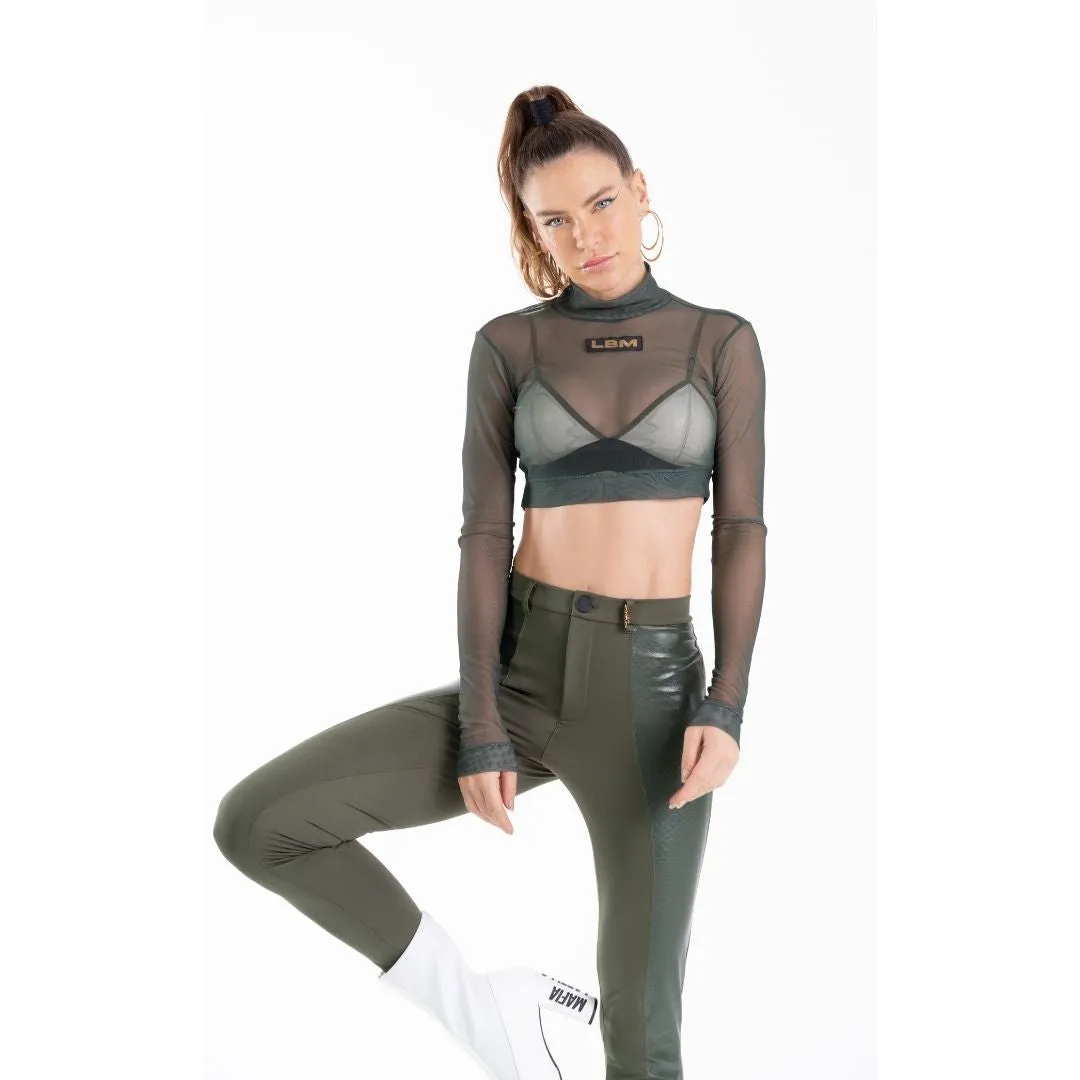 Cropped Bossy Verde Transparente