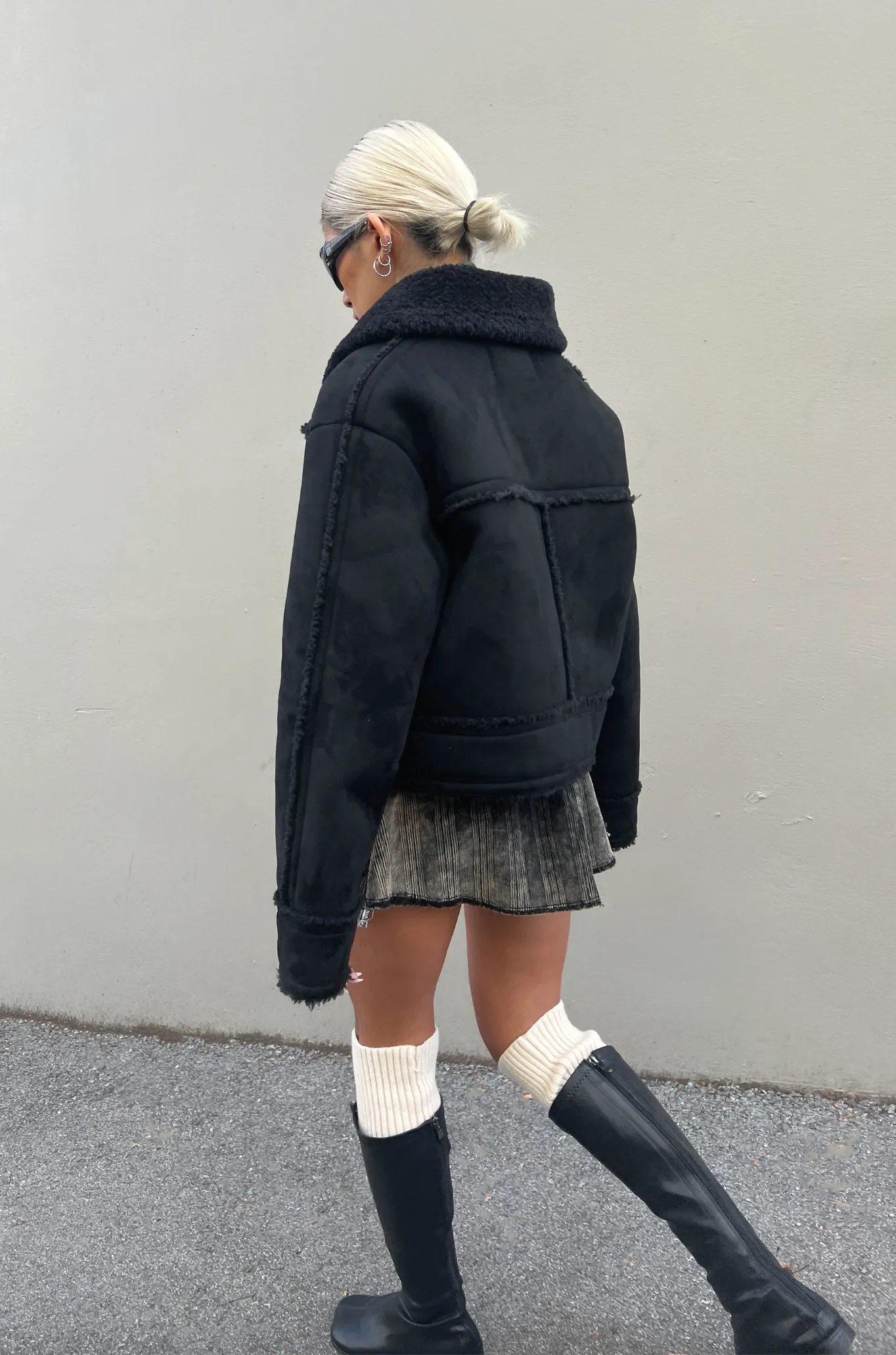 Cropped Sherpa Jacket