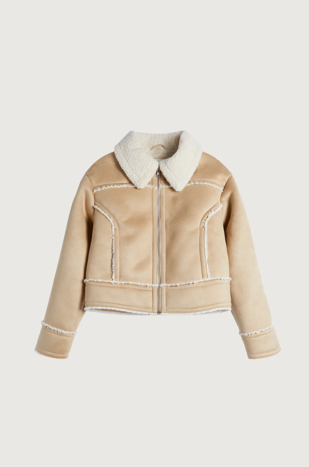 Cropped Sherpa Jacket