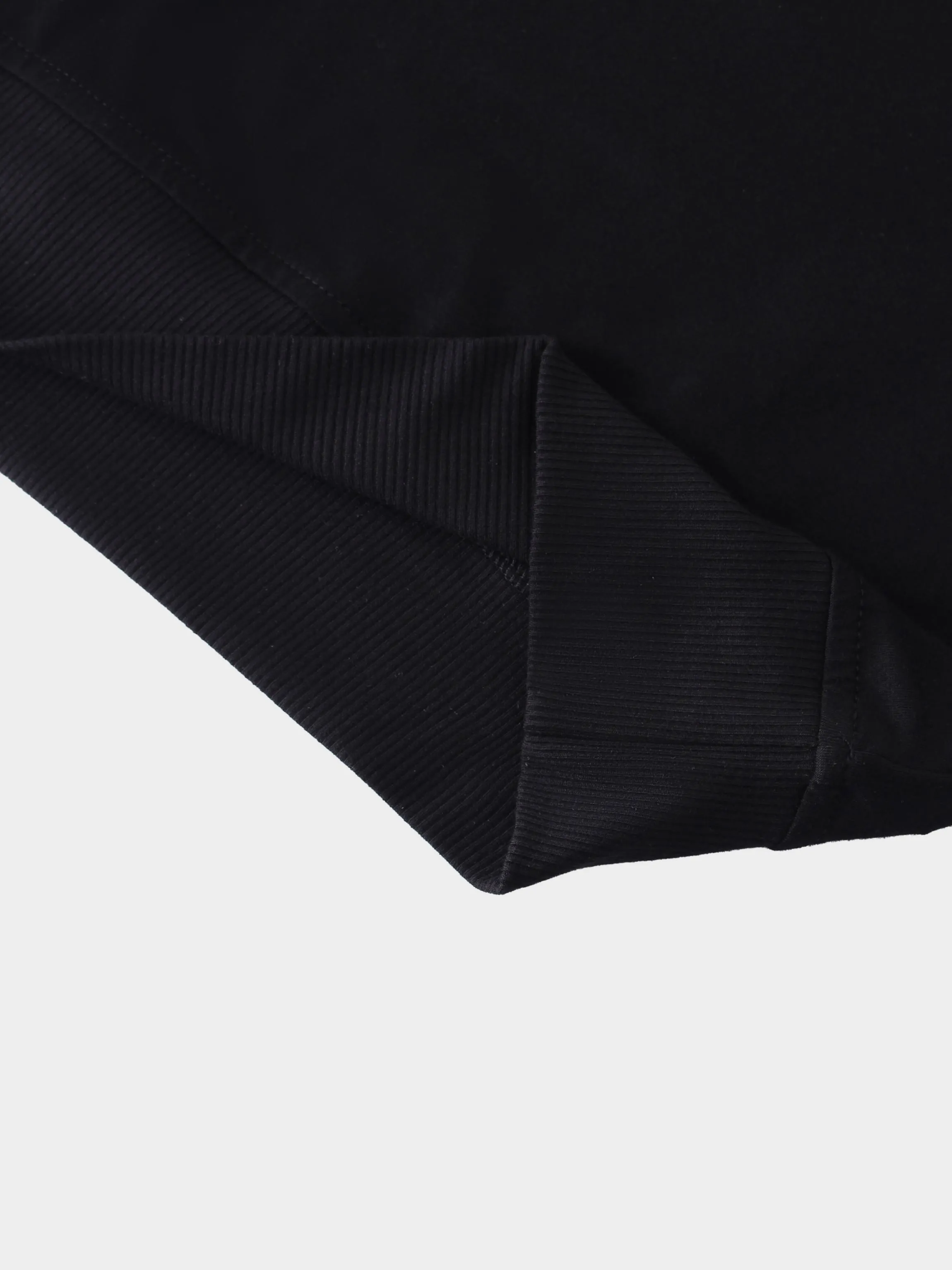 CROPPED TEE-BLACK