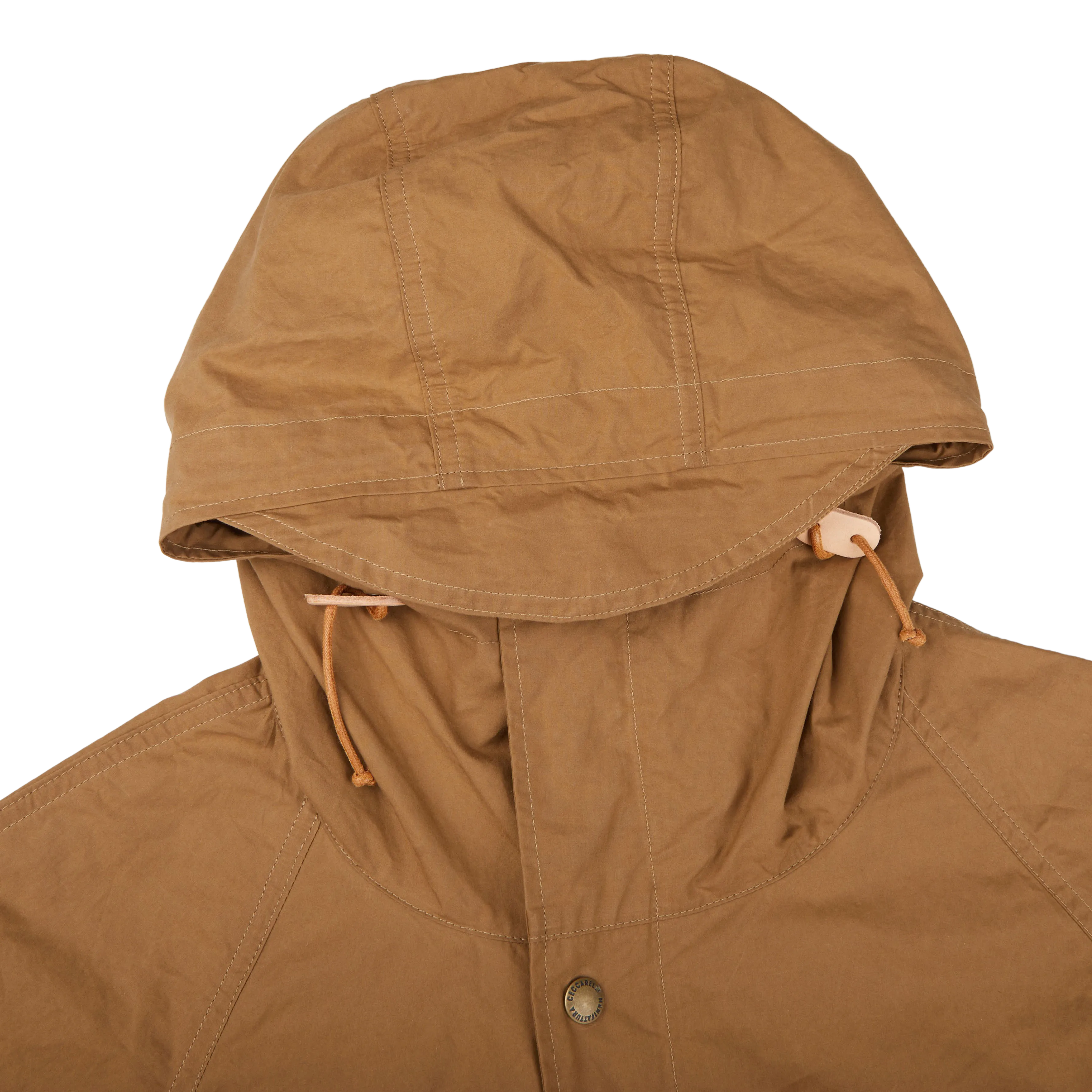 Dark Tan Cotton Canvas All Season Coat