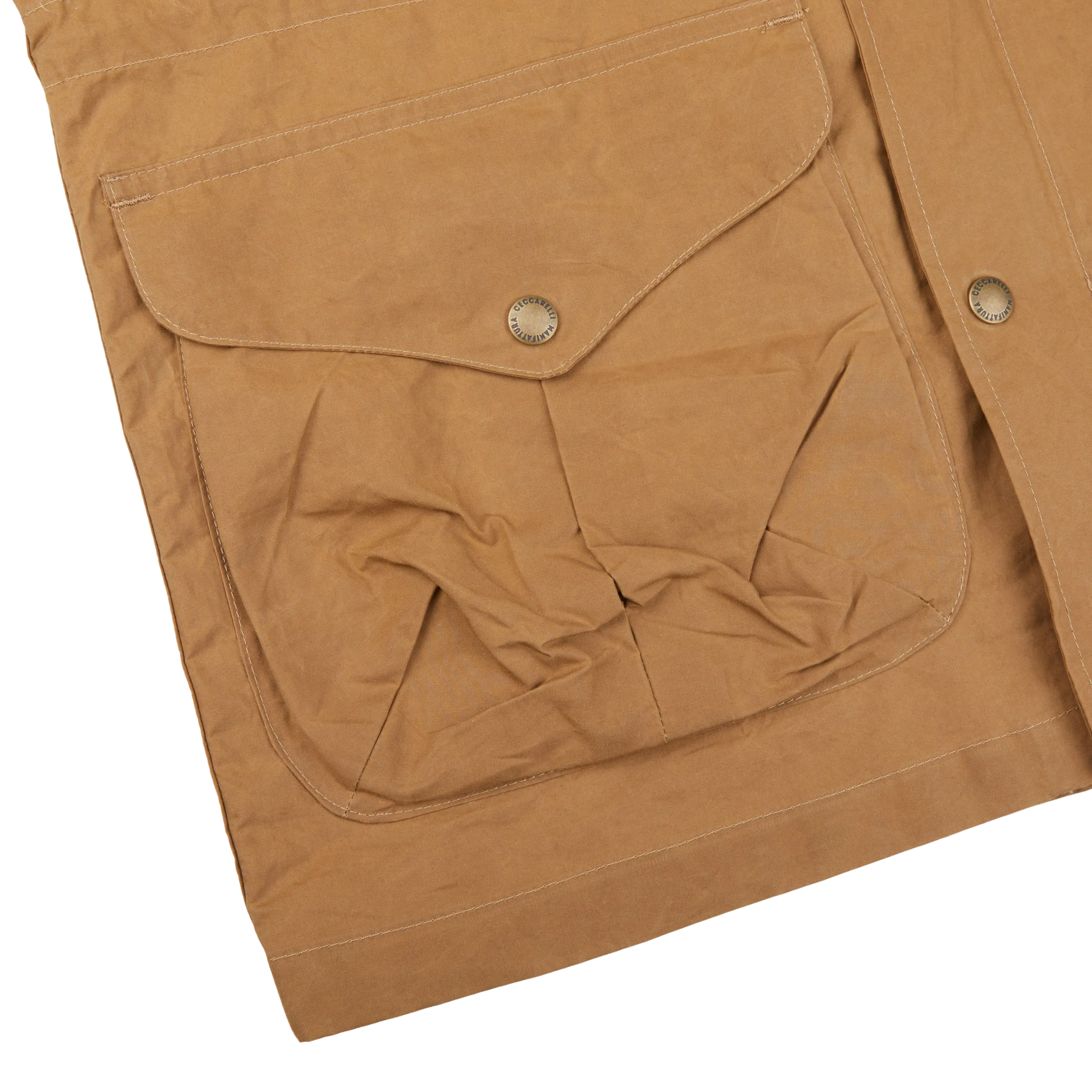 Dark Tan Cotton Canvas All Season Coat