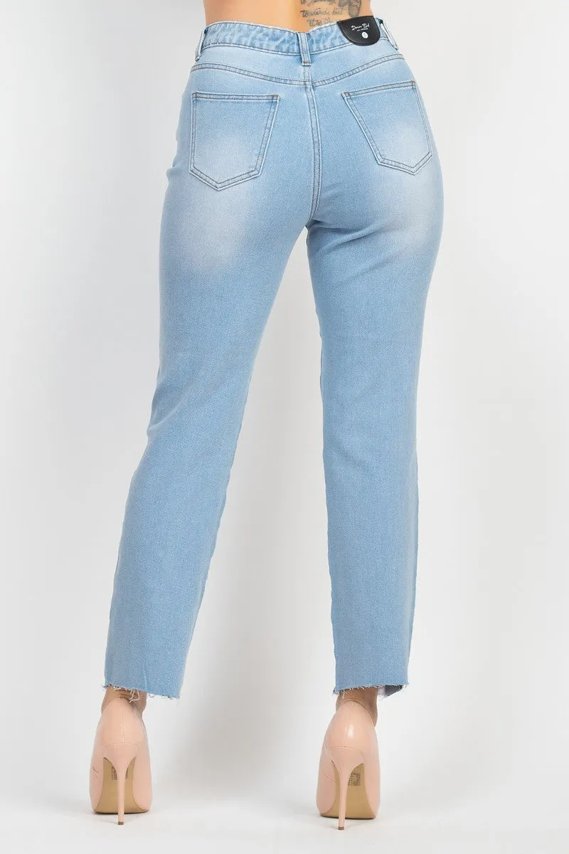 Distressed Denim Jeans