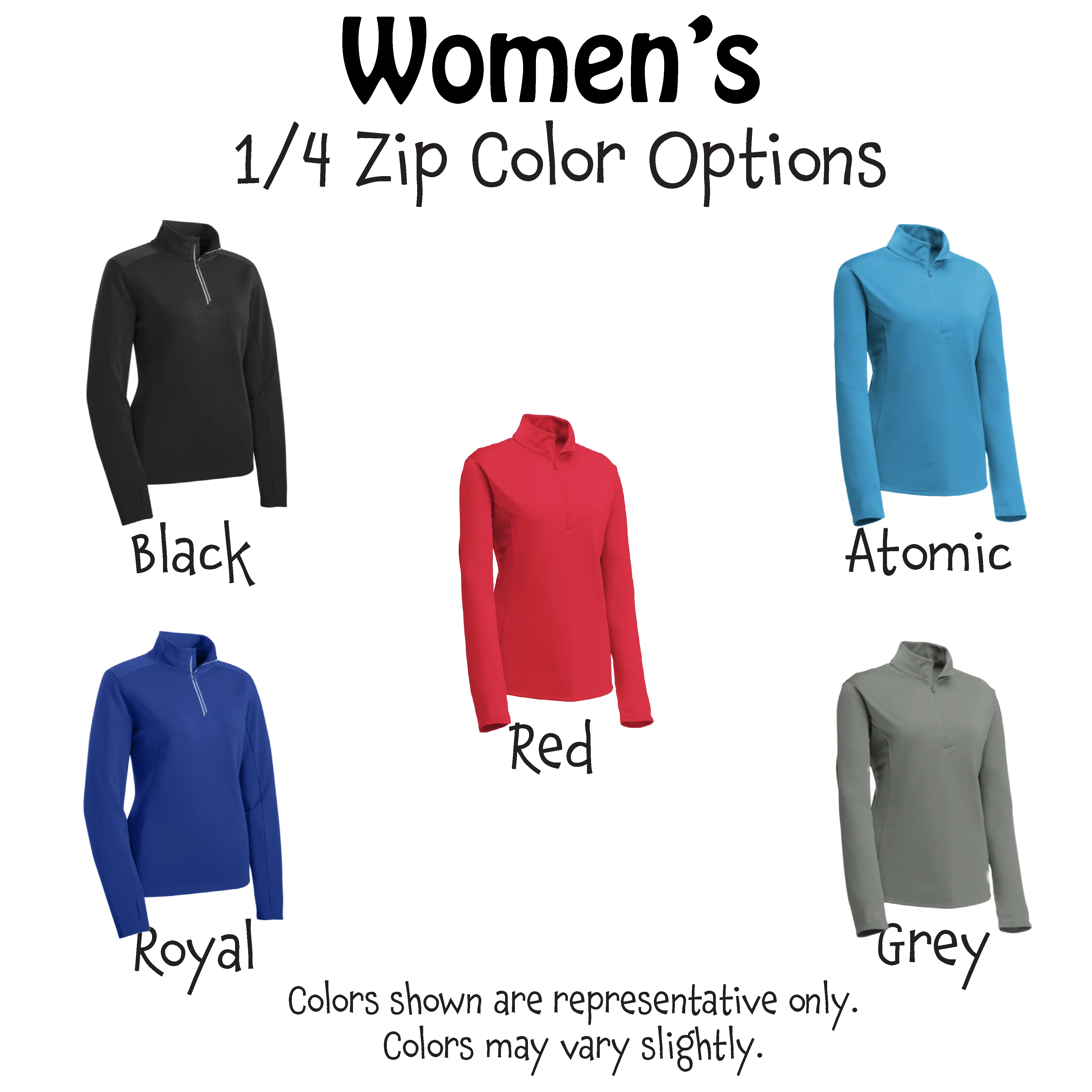 Don't Get Smashed (Pickleball Color Rainbow Red Green) | Women's 1/4 Zip Pullover Athletic Shirt | 100% Polyester
