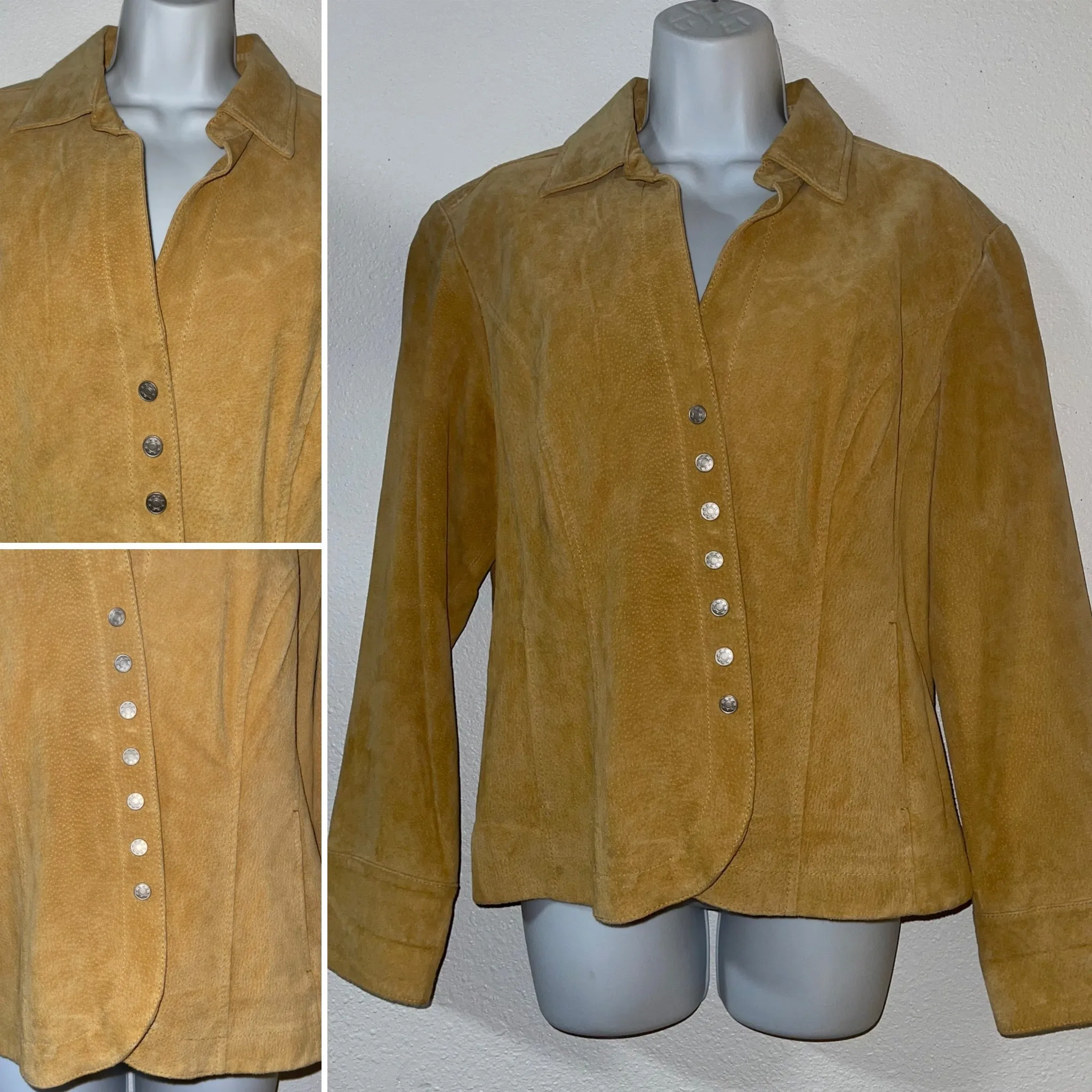 DRESSBARN Jacket Leather Size L