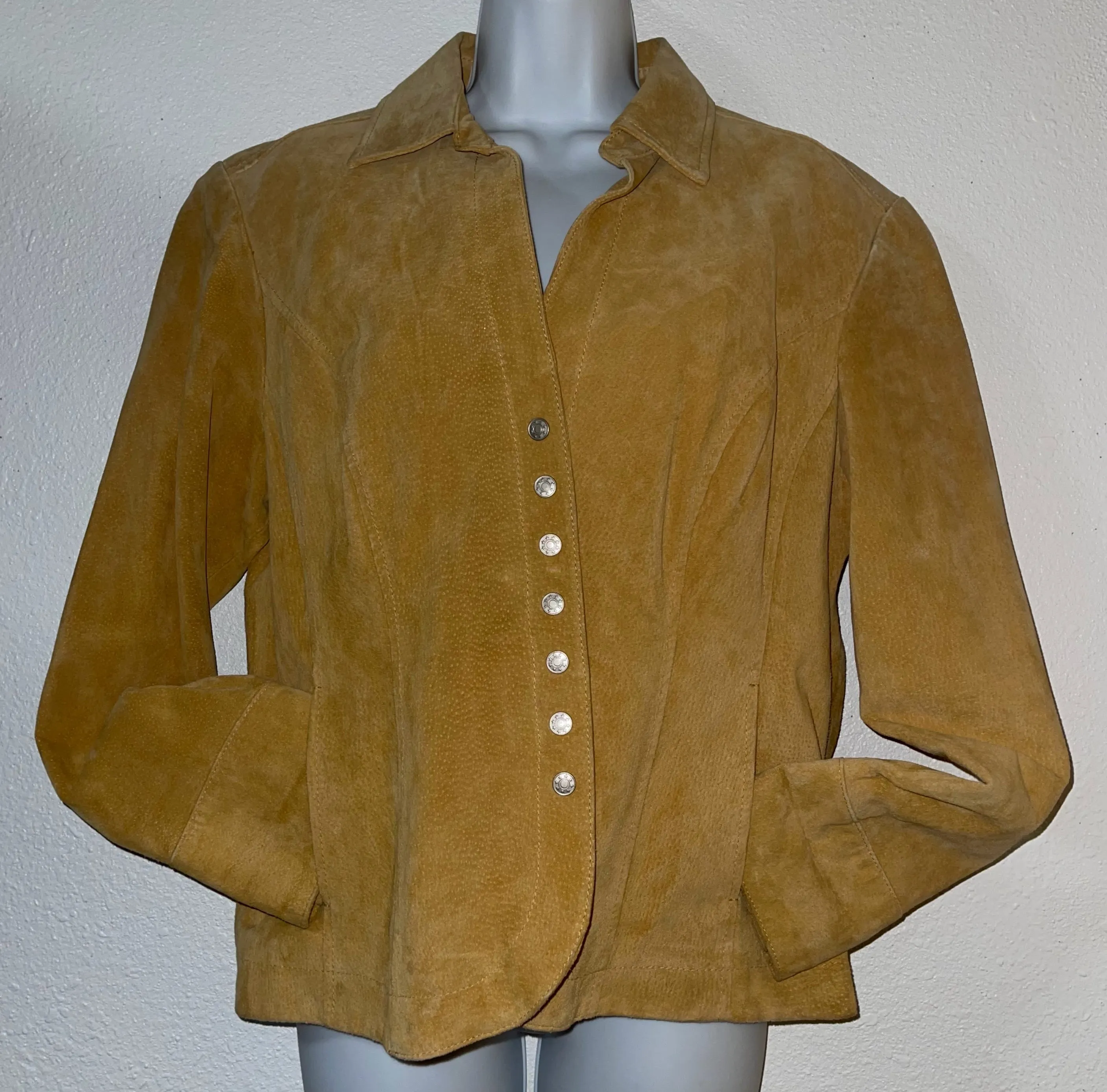DRESSBARN Jacket Leather Size L