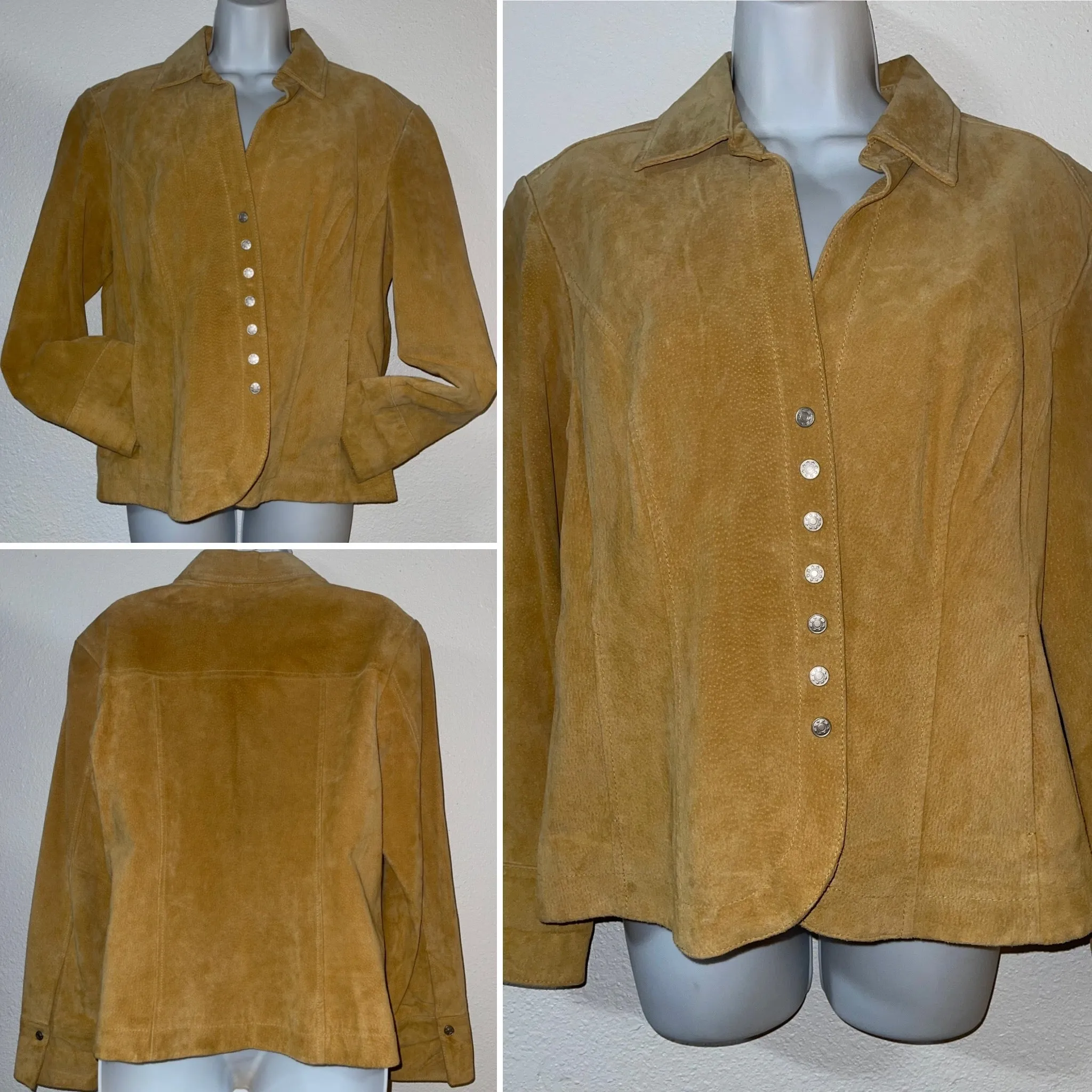 DRESSBARN Jacket Leather Size L