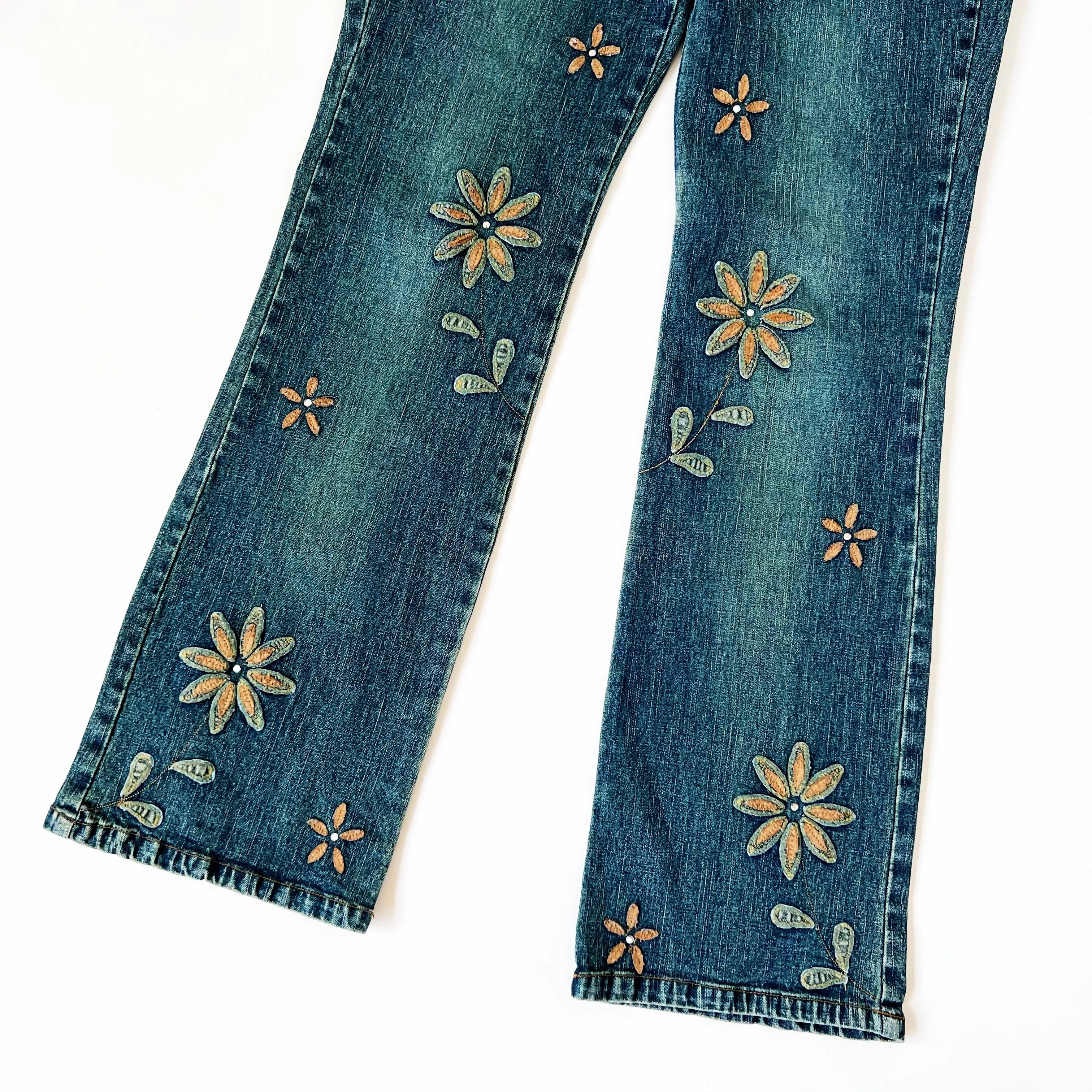Early 2000s Flower Power Jeans
