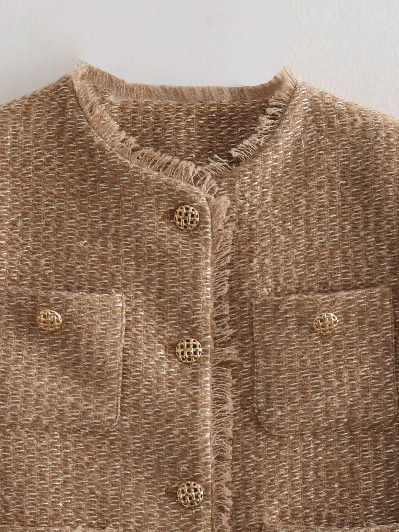 Elegant Tweed Cropped Jacket
