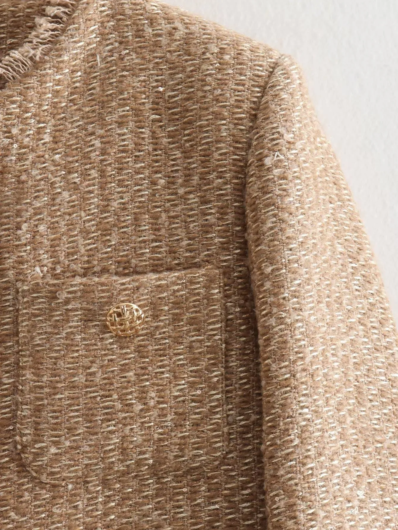 Elegant Tweed Cropped Jacket